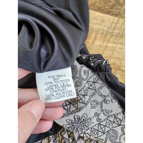 David Meister Vintage Evening Cocktail Dress Women’s Size 10 Lace Trim - Picture 10 of 13